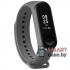 Ремешок для фитнес - браслета Mi Band 3/4 силиконовый (Тёмно-серый)