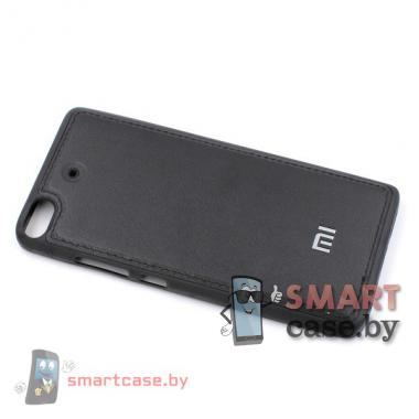 Силиконовый чехол для Xiaomi Mi 5S кожаный (чёрный)