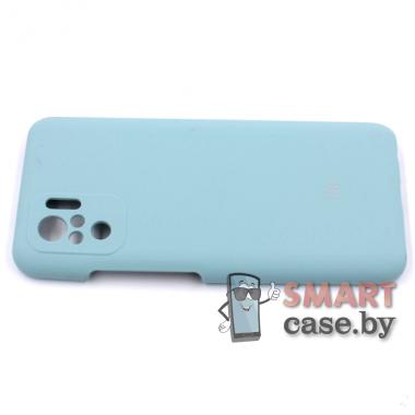 Силиконовый чехол Silicone Case для Xiaomi Redmi Note 10/10S (Мятный)