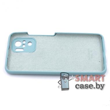 Силиконовый чехол Silicone Case для Xiaomi Redmi Note 10/10S (Мятный)