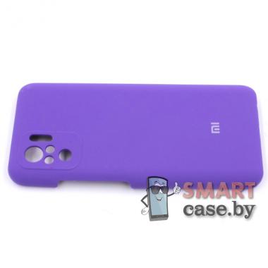 Силиконовый чехол Silicone Case для Xiaomi Redmi Note 10/10S (Фиолетовый)