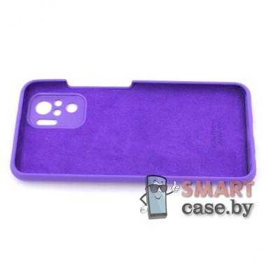 Силиконовый чехол Silicone Case для Xiaomi Redmi Note 10/10S (Фиолетовый)