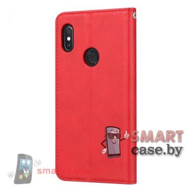Чехол книжка для Xiaomi Redmi Note 5 Solid Wallet (красный)