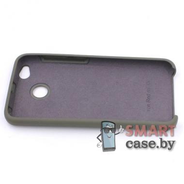 Силиконовый чехол Silicone Case для Xiaomi Redmi 4X (хаки)