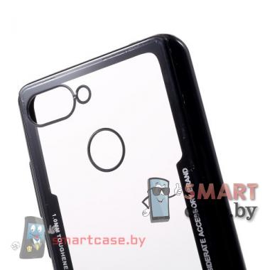 Противоударный чехол для Xiaomi Redmi 6 силикон+пластик (чёрный)