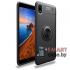 Силиконовый противоударный чехол + кольцо для Xiaomi Redmi 7A (Чёрный)