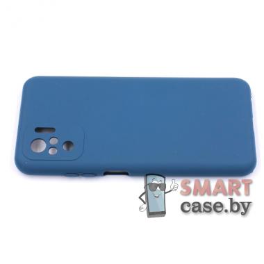 Силиконовый чехол Soft Silicone Cover для Xiaomi Redmi Note 10 (Морская волна)