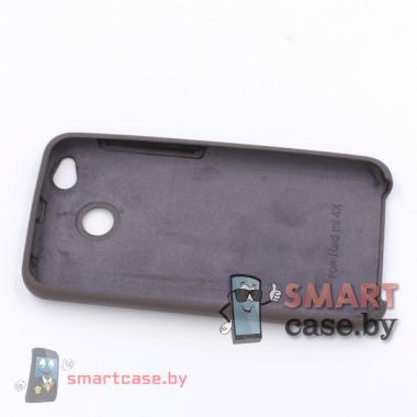Силиконовый чехол Silicone Case для Xiaomi Redmi 4X (коричневый)