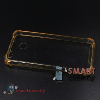 Силиконовый чехол для Xiaomi Redmi 4X (прозрачно-золотой)