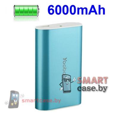 Внешний аккумулятор Yoobao 6 000 мАч, 2А универсальный (голубой)