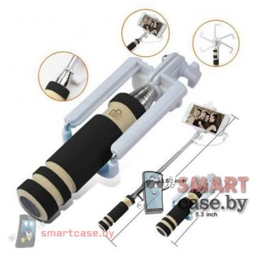 Монопод (палка для селфи) MINI 48CM AUX (Черный)