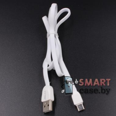 Дата-кабель USB - Type C E-strong QY-02 100 см, 2.4А (белый)